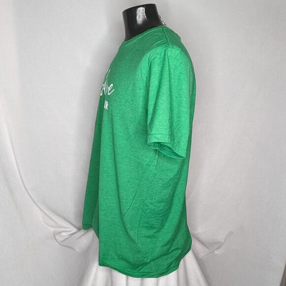 Men's Graphic Tee 2XL Green Classic Casual Big & Tall Cotton - Picture 2 of 4